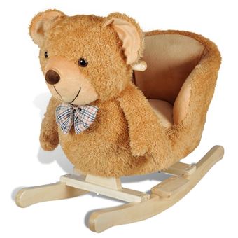vidaXL Ourson a Bascule pour Bebes Peluche Animaux Jouet d Enfants Maison Jouet a bascule Achat prix fnac