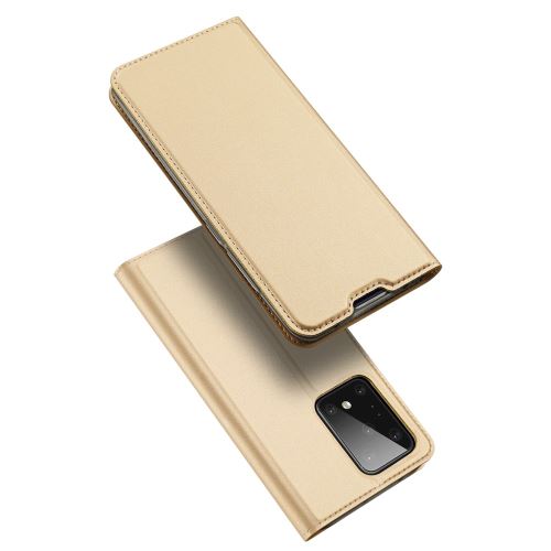 Etui en PU + TPU avec support or pour votre Samsung Galaxy S11 Plus 6.9 pouces