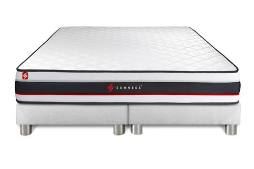 Somness Ensemble Double Sommier 100X200 + Matelas Form 200X200