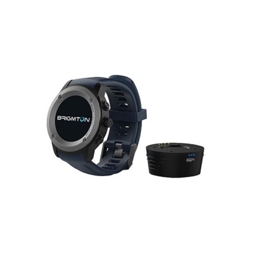 Montre intelligente BRIGMTON BWATCH-100GPS-A 1,3 LCD Bluetooth Bleu