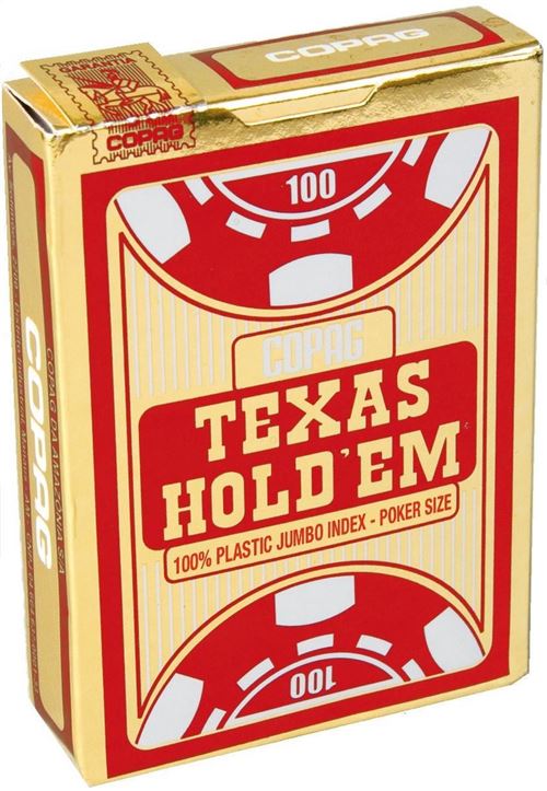 Cartamundi cartes à jouer Poker Texas rouge