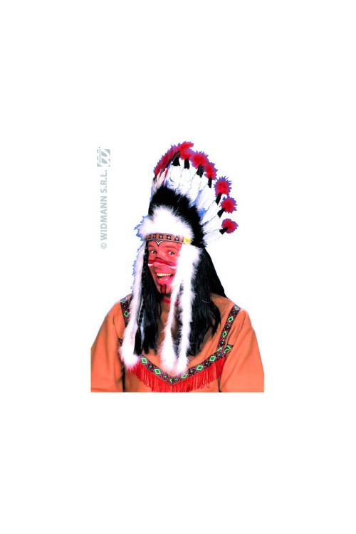Indien Grand Guerrier Adulte - Multicolores - Taille Unique