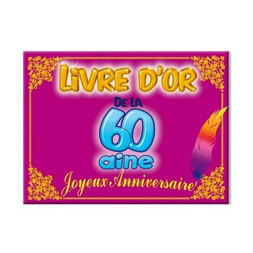 livre d'or 60aine