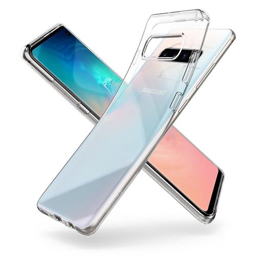 Spigen Liquid Crystal - Achterzijde behuizing voor mobiele telefoon - thermoplastic polyurethaan (TPU) - kristalhelder - voor Samsung Galaxy S10