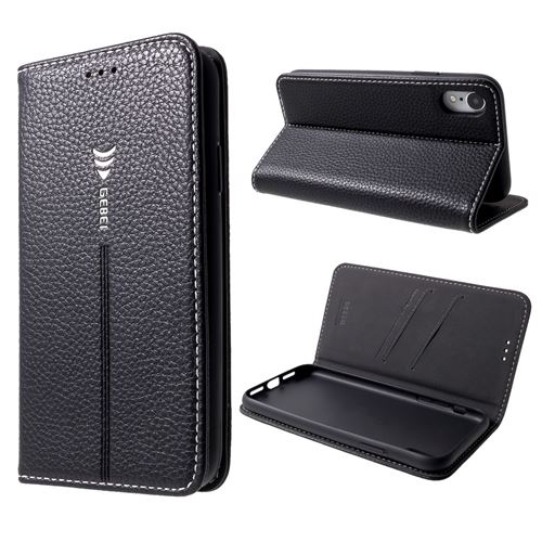 Etui en PU de couleur noir pour Apple iPhone XR 6.1 inch