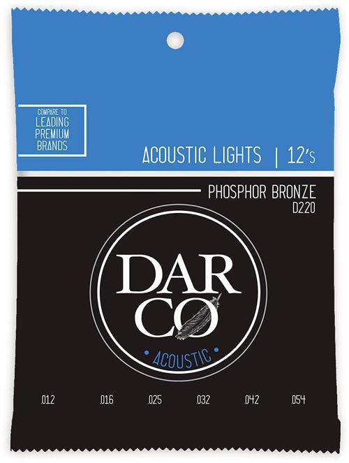 Non Communiqué Bronze Darco D220 92/8 Phosphor Light 12-54 Jeux De Cordes Folk 012