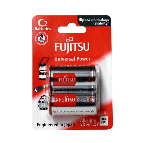 Fujitsu Universal Power piles alcalines LR14/C sous blister