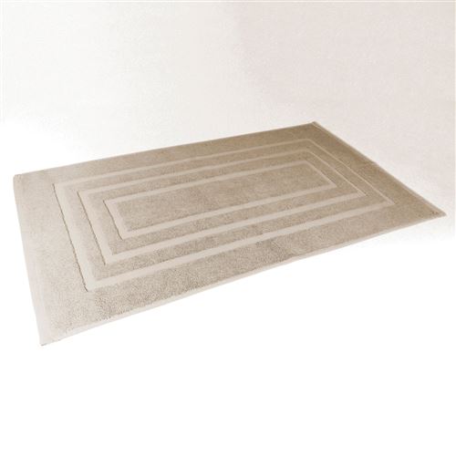 Tapis de bain 50 x 85 cm eponge unie vitamine Taupe