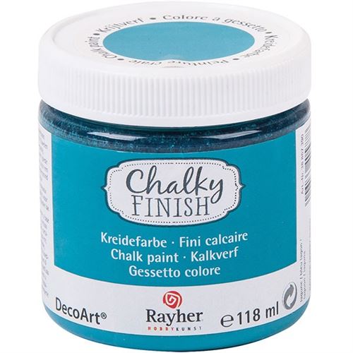 Peinture craie bleu lagon Chalky Finish - Rayher