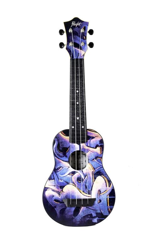 Flight TUS40 - ukulele travel en ABS - Graffiti