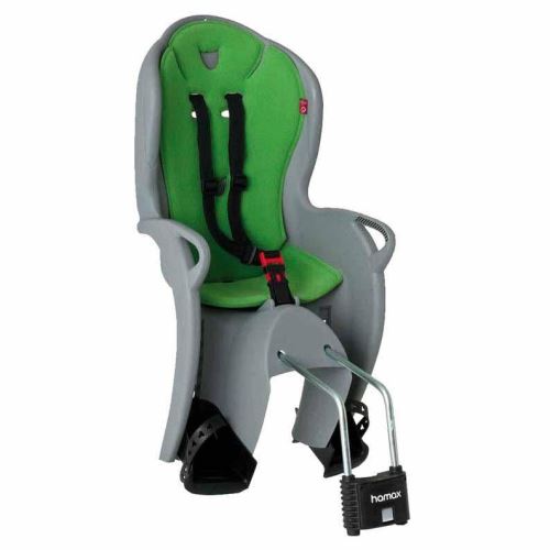 Hamax selle de vélo derrière kiss gris/vert