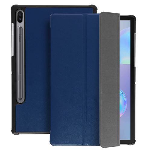 Avizar Étui Samsung Galaxy Tab S6 10.5 Support Video Design Fin Bleu nuit