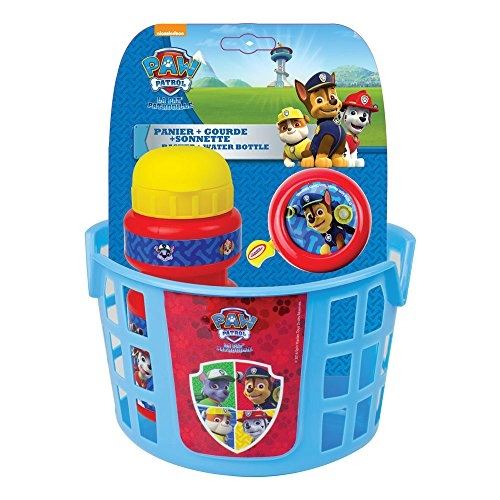 Pat patrouille - opaw074 - set accessoires - panier + sonnette + gourde
