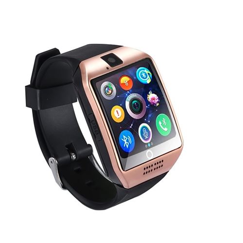 Montre Bracelet Intelligente Blueetooth Téléphone Caméra Ecran Tactile SF-Q18 (Or)