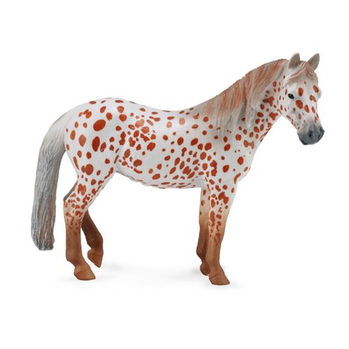 Collecta Horses (XL): JUMENT PONEY DE SELLE ANGLAISE LOPARD MARRON