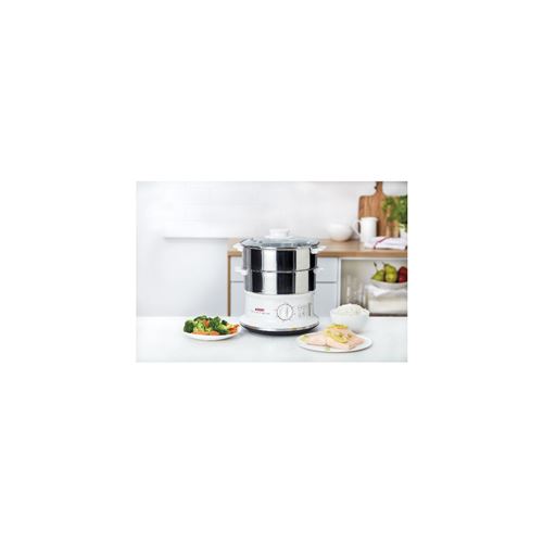 Cuiseur Vapeur électrique SEB VC145100 - 6L - Blanc/Inox - 900W - Occasion