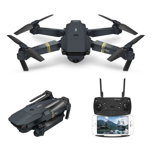 EACHINE Drone E58 - Wifi RC - 2MP 720P - Caméra grand angle - 3 batteries