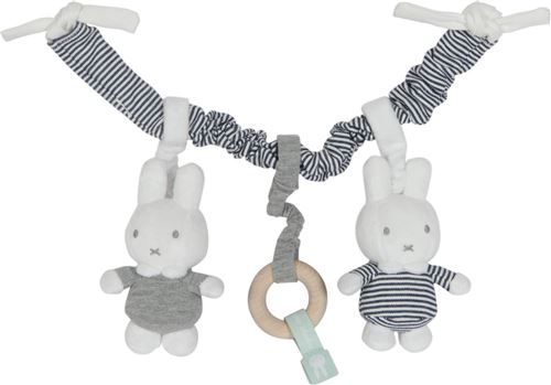 nijntje tendeur de chariot - ABCsérie peluche junior 46 cm blanc/bleu