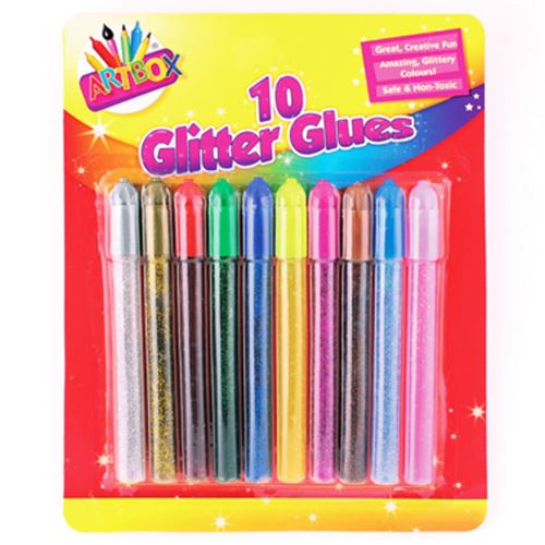 ArtBox - 10 stylos à colle pailletée (Taille Unique) (Multicolore) - UTSG12036