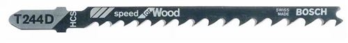 Pack de 5 lames de scie sauteuse bois T244D - BOSCH - 2608630058