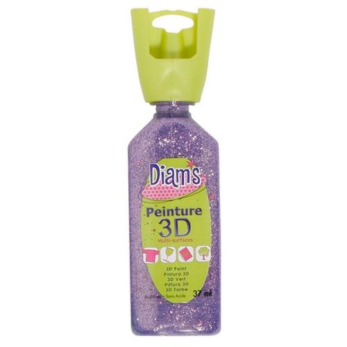 Peinture 3D multisurface - Pailletee Mauve