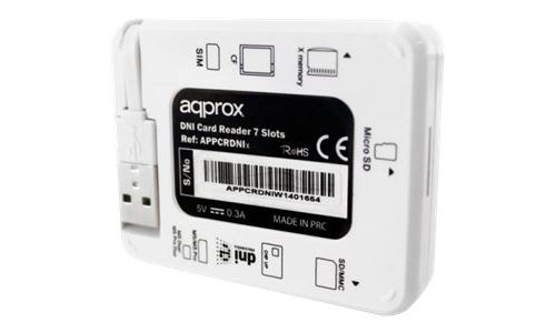 approx! - Lecteur de carte (MS, MS PRO, MMC, SD, MS Duo, xD, MS PRO Duo, CF, microSD, carte SIM) - USB 2.0