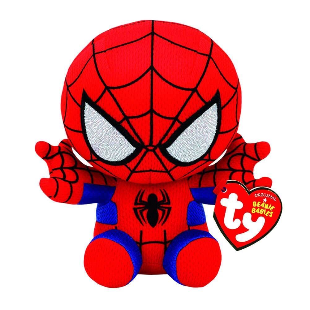 Peluche TY Marvel Beanie Babies Spiderman 15 cm - Peluche - Achat & prix