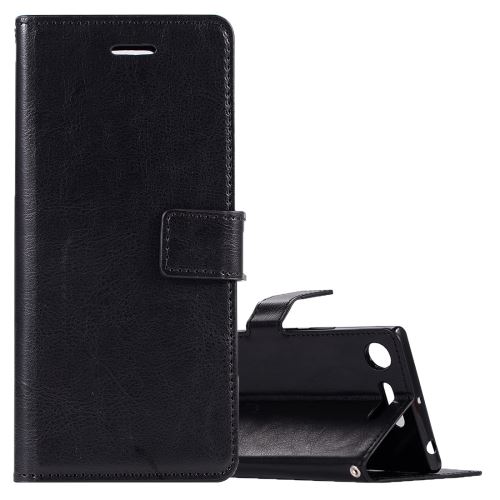 Sony Xperia XZ1 Housse Etui Cuir PU Noir Texture Peau ALS49363
