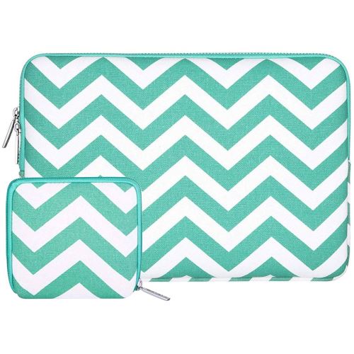 MOSISO Housse Compatible 13-13,3 Pouces MacBook Pro, MacBook Air, Notebook, Chevron Style Laptop Sleeve en Toile Tissu Sac avec P