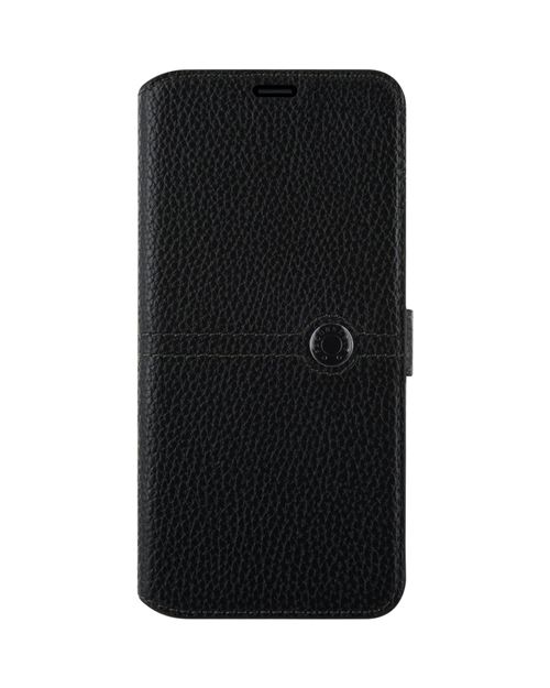 Etui folio Faconnable noir pour Samsung Galaxy S9+ G965