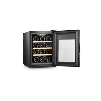 Climadiff CLS12H - Cave à vin - pose libre - largeur : 34.5 cm - profondeur : 51 cm - hauteur : 48 cm - 33 litres - classe A - noir