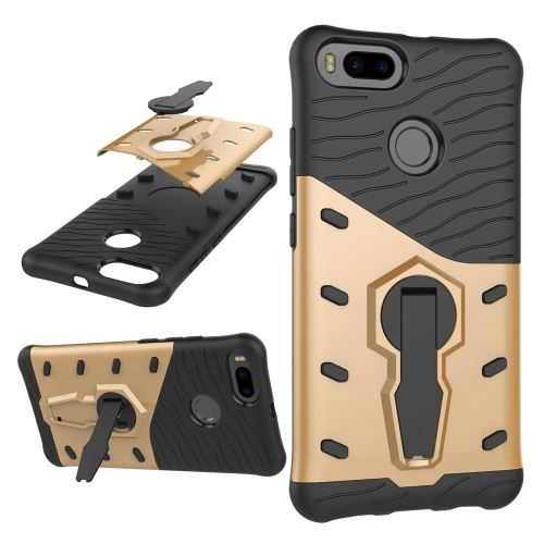 Xiaomi Mi 5X Coque Protection Plastique Doré Combinaison Armure Support ALS49590