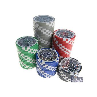 Jeu de casino Grimaud World Poker Tour Malette Alu 300 jetons américains Noir