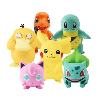 29€76 sur Set de 6 pièces Figurine Pokémon Pikachu Squirtle Psyduck  Jigglypuff jouets pour enfants 5-8 cm - Figurine de collection - Achat &  prix