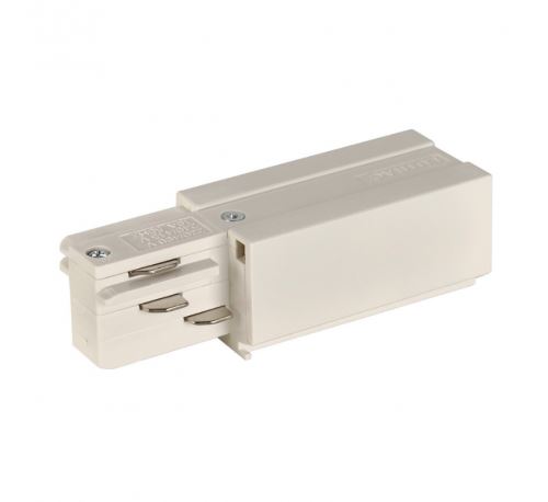 Rail 3 - alimentation - terre droite - blanc