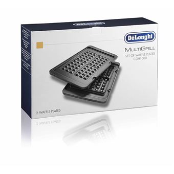 Plaques à gauffres par 2 DLSK151 5517910011 pour Appareil à gaufres DELONGHI - 1