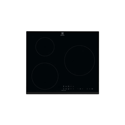 Electrolux Lit6033 - Table De Cuisson à Induction - 3 Plaques De Cuisson - Niche - Largeur : 56 Cm - Profondeur : 49 Cm - avec Bord Droit - Noir