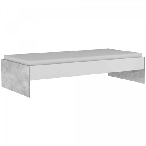 Lit enfant 90x200 blanc et béton - Terre de Nuit