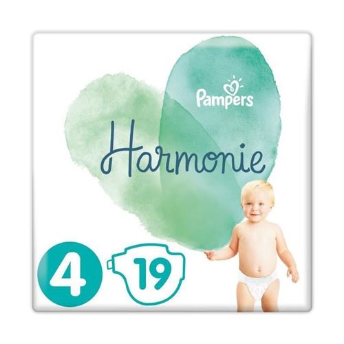 Pampers Harmonie Taille 4, 9-14 Kg, 19 Couches