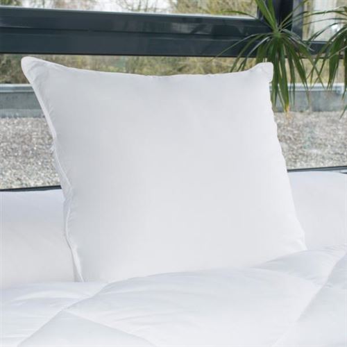 Oreiller Gonflant Alaska, 800gr/m², 65x65cm, Enveloppe 100% Coton Percale