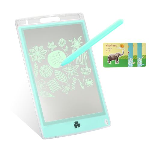 Tablette d'écriture LCD portable de 8,5 pouces Écran semi-transparent Planche à dessin électronique-bleu
