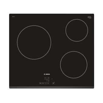 Table De Cuisson Vitroceramique 60cm 3 Feux 5700w Noir
