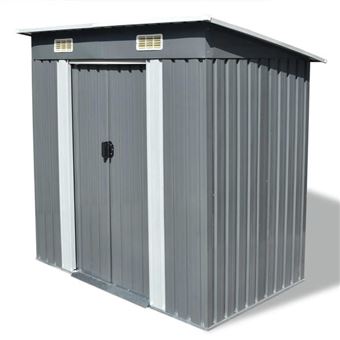 vidaXL Abri de jardin Métal Gris - 1