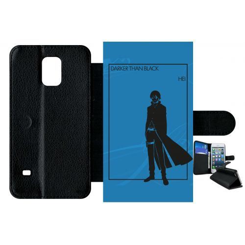 Etui à rabat samsung galaxy s5 darker than black hei