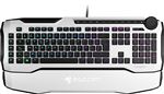 ROCCAT Horde AIMO – Clavier Gaming Membranical RGB, Rétroéclairage LED AIMO, disposition des touches optimisée, macros Quick-fire, Molette de Commande configurable, USB, blanc