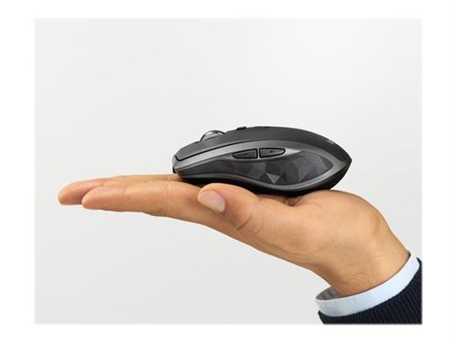 Logitech mx anywhere 2s rf sans fil + bluetooth 4000dpi droitier noir, gris - souris (rf sans fil + bluetooth, bureau, boutons p