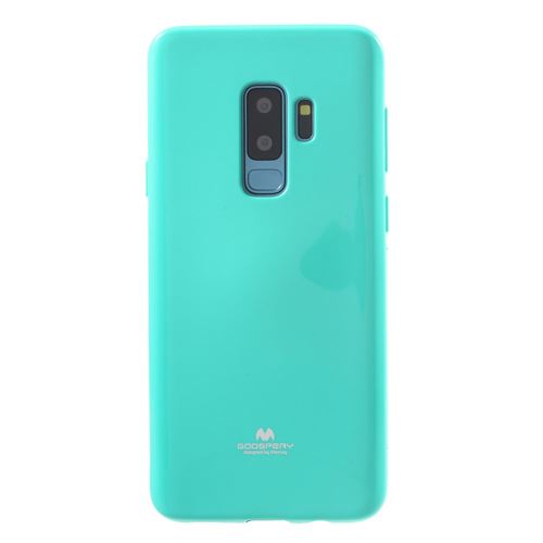 Coque en TPU  cyan glitter pour Samsung Galaxy S9 Plus
