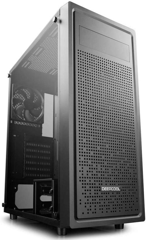 DEEPCOOL E-Shield Case Middle Tower Ordinateur de Bureau Gaming 0,6 mm SPCC 3 x USB3.0/2.0 avec Ventilateur de 120 mm 1 x Bay 5,25 Panneau latéral en Verre trempé (H x l x L) 477 x 438 x 210 mm