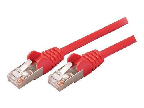 Valueline VLCP85121R05 Câble réseau Cat5e Sf / utp Rj45 (8/8) Mâle - Rj45 (8/8) Mâle 0,50 M Rouge