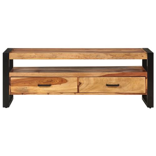 Vidaxl meuble tv 120x35x45 cm bois solide de sesham 247403